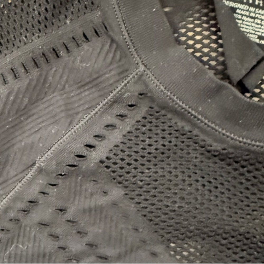 Athleta Oxygen Black Mesh Long Sleeve Top - Picture 6 of 7